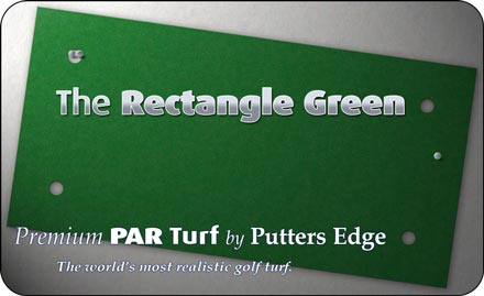 The Rectangle Green by Putters Edge™ portable putting greens