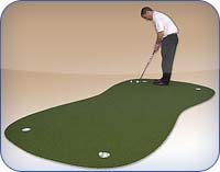 PAR Turf by Putters Edge - Top grade sophistication in synthetic putting turf for golf practice.